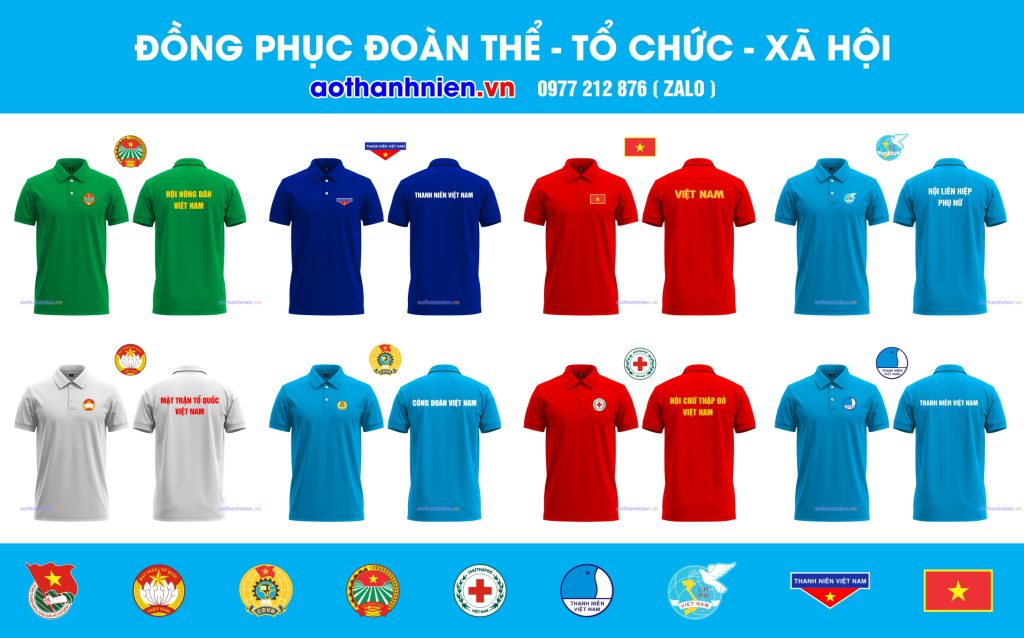ÁO THUN ĐỒNG PHỤC TỔ CHỨC ĐOÀN THỂ - TỔ CHỨC XÃ HỘI