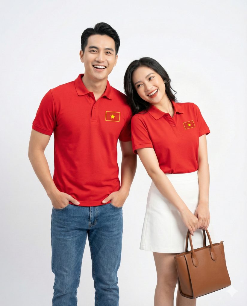 ao thun cờ đỏ sao vàng