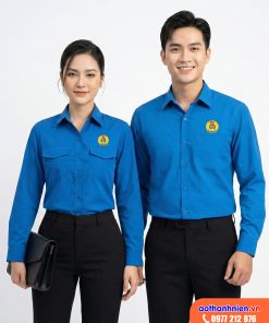 áo công đoàn sơ mi tay dài