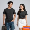 Áo đồng phục cổ tròn đen