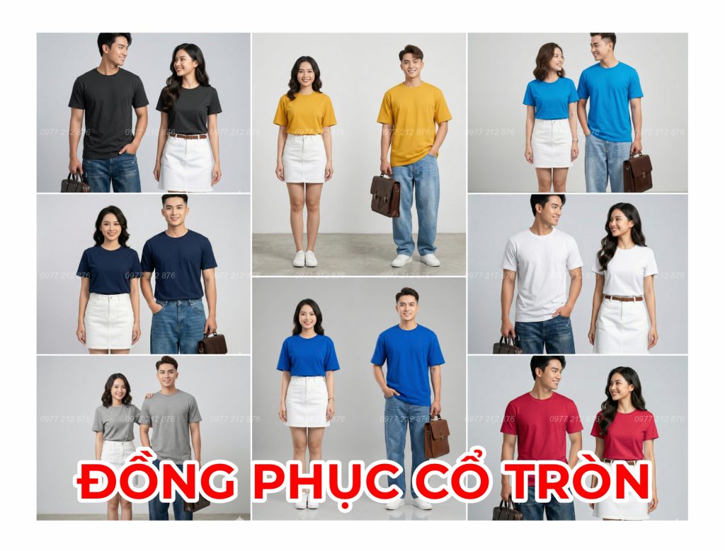 ÁO THUN ĐỒNG PHỤC CỔ TRÒN
