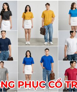 Áo cổ tròn đồng phục