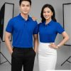 áo thun đồng phục màu xanh bích