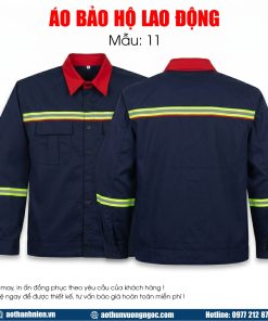 Áo Bảo Hộ Lao Động Phản Quang Xanh Đen